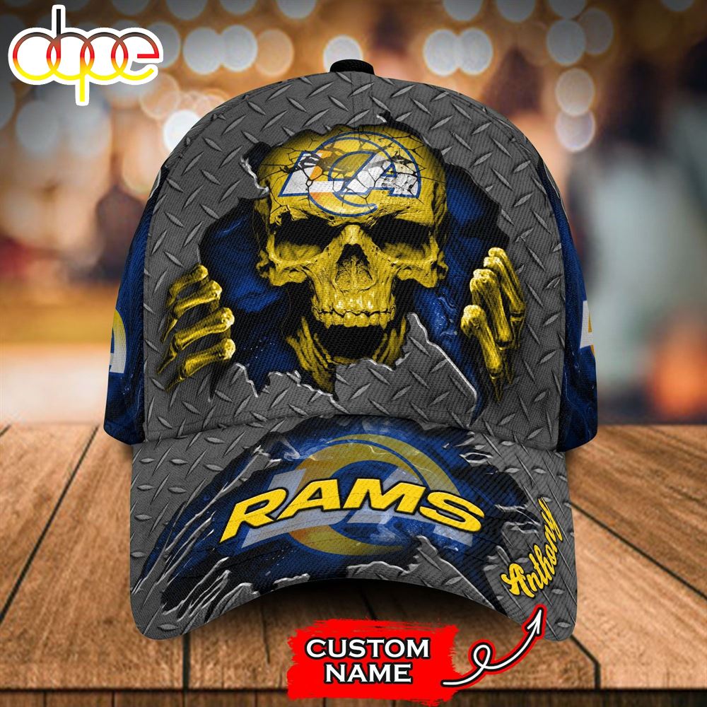 Personalized Los Angeles Rams Skeleton All Over Print 3D Classic Cap Vg7ltk