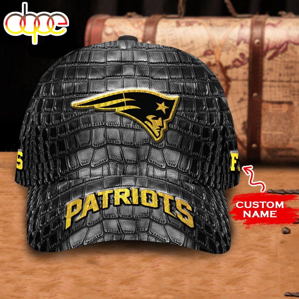 Personalized New England Patriots Crocodile Skin Pattern All Over Print 3D Classic Cap K4wpbb