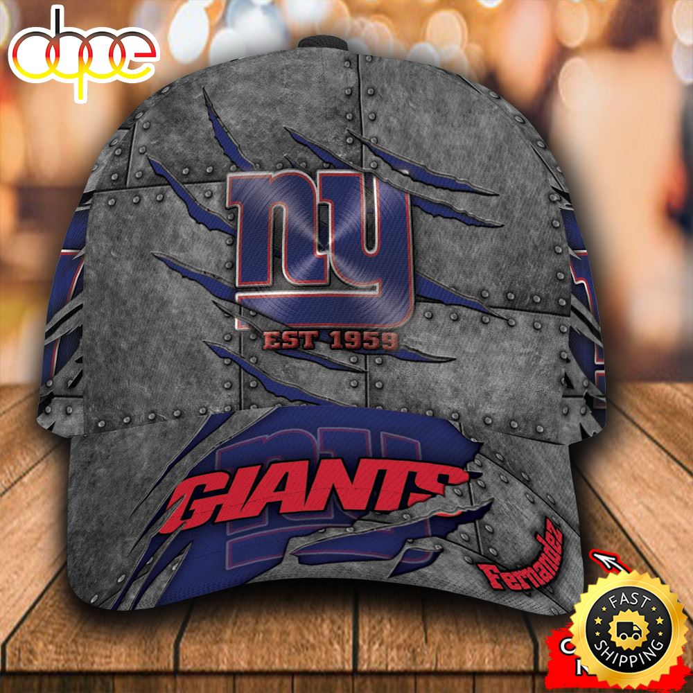 Personalized New York Giants All Over Print 3D Classic Cap Bynn7u