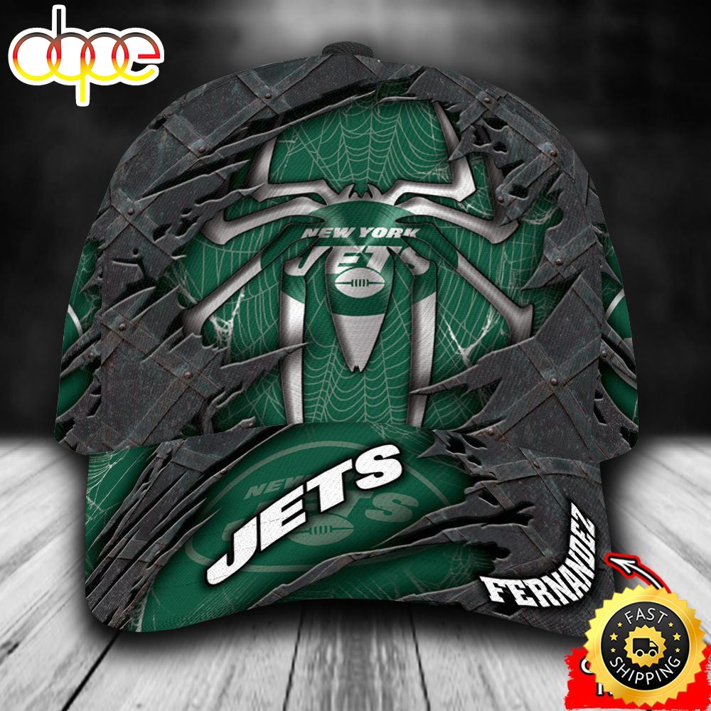 Personalized New York Jets Spider Man All Over Print 3D Classic Cap Kimifq