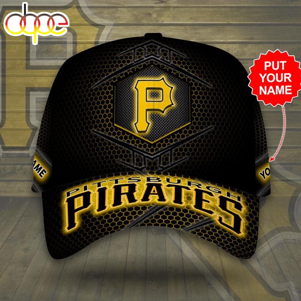 Personalized Pittsburgh Pirates All Over Print 3D Classic Baseball CapHat Mo9ieg