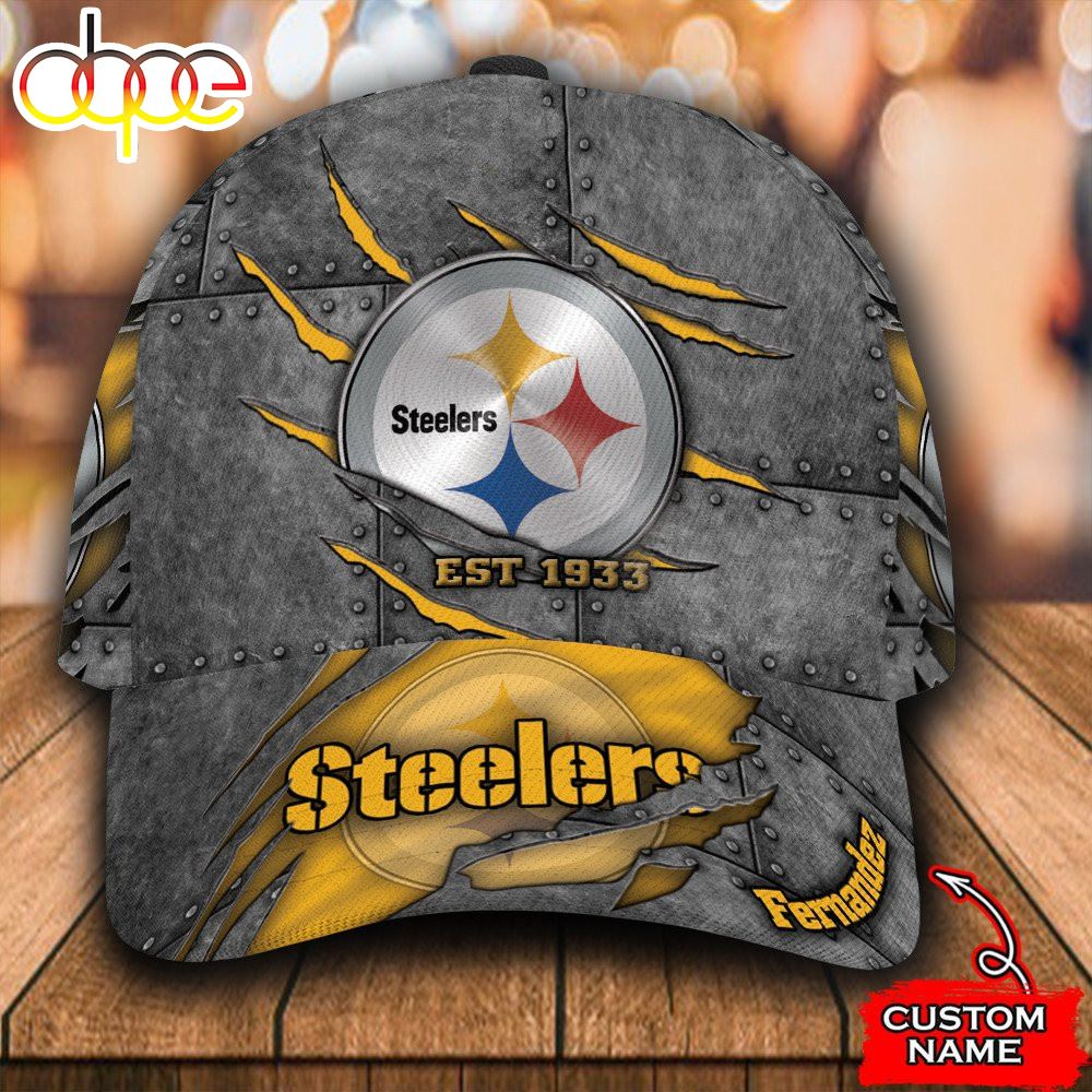 Personalized Pittsburgh Steelers All Over Print 3D Baseball Cap Ghtorx
