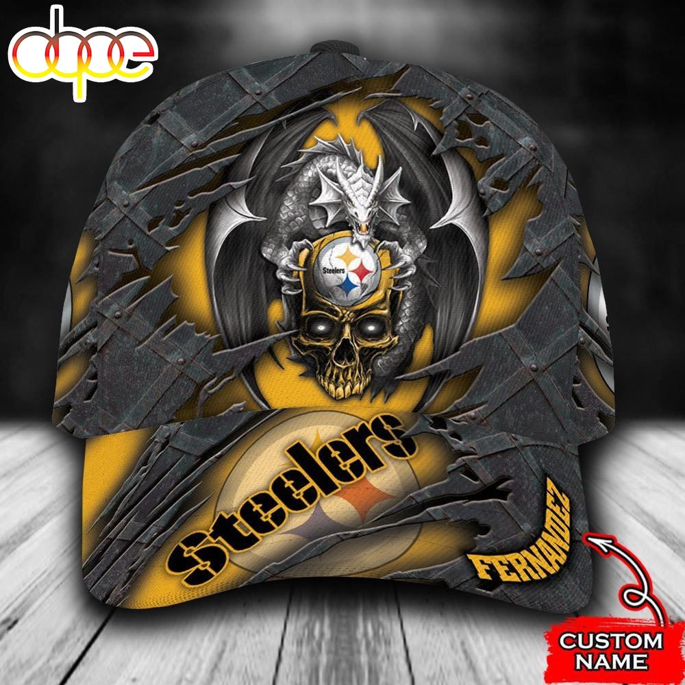 Personalized Pittsburgh Steelers Dragon Skull All Over Print 3D