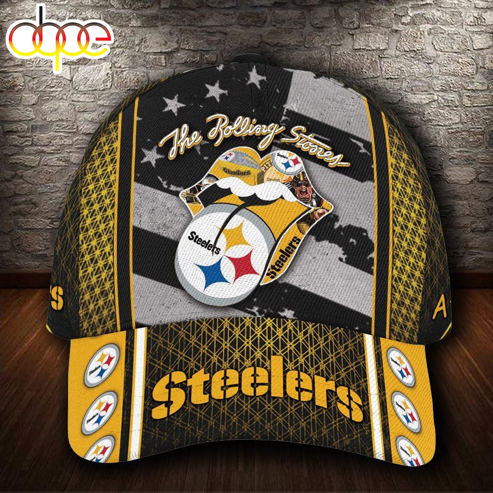 Personalized Pittsburgh Steelers The Rolling Stones All Over Print 3D Classic Cap