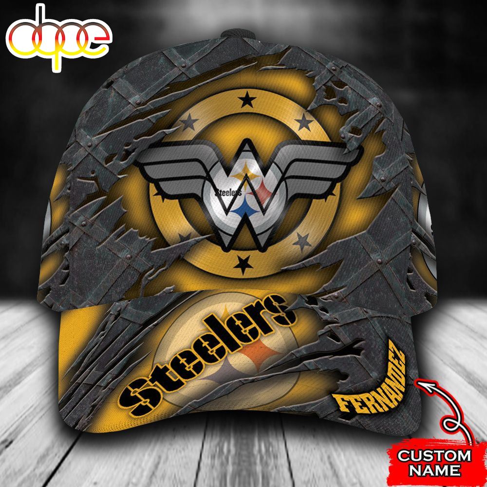 Personalized Pittsburgh Steelers Wonder Woman Logo All Over Print 3D Classic Cap Nnfxpo