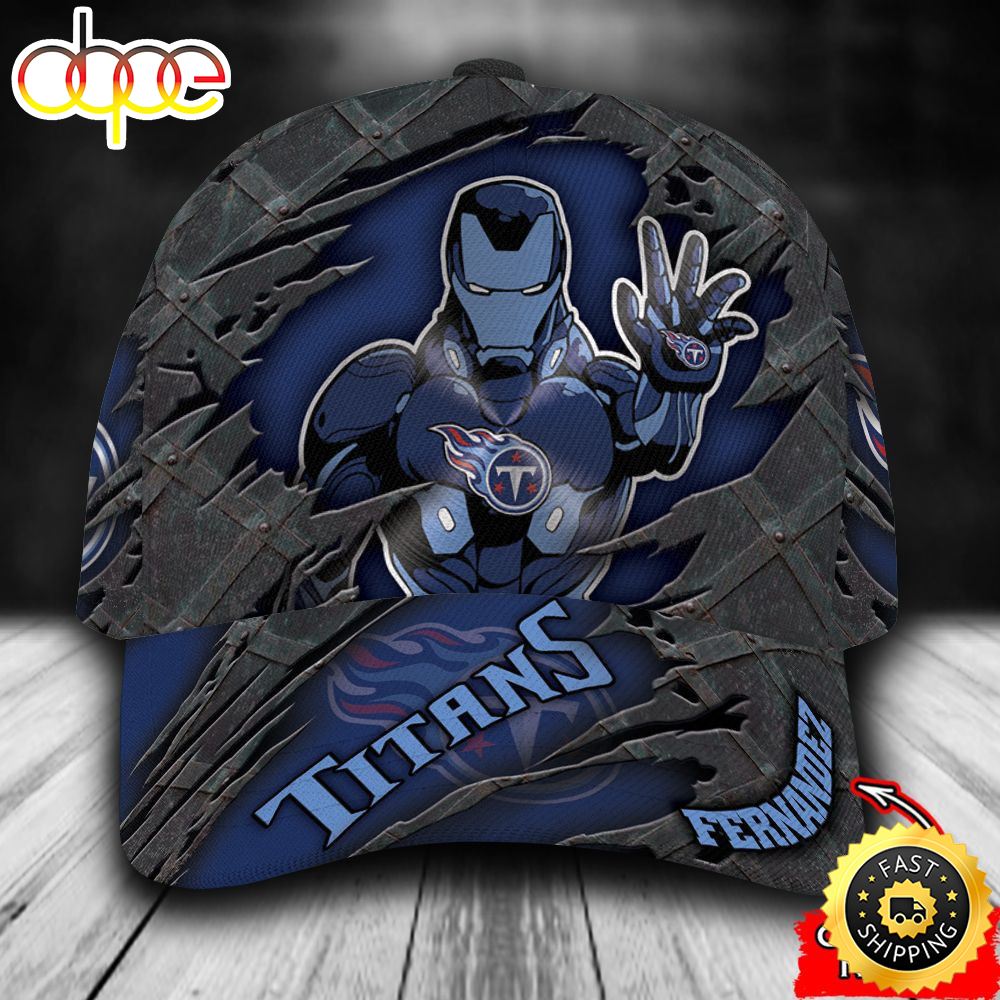 Personalized Tennessee Titans Iron Man All Over Print 3D Classic Cap B03qvt