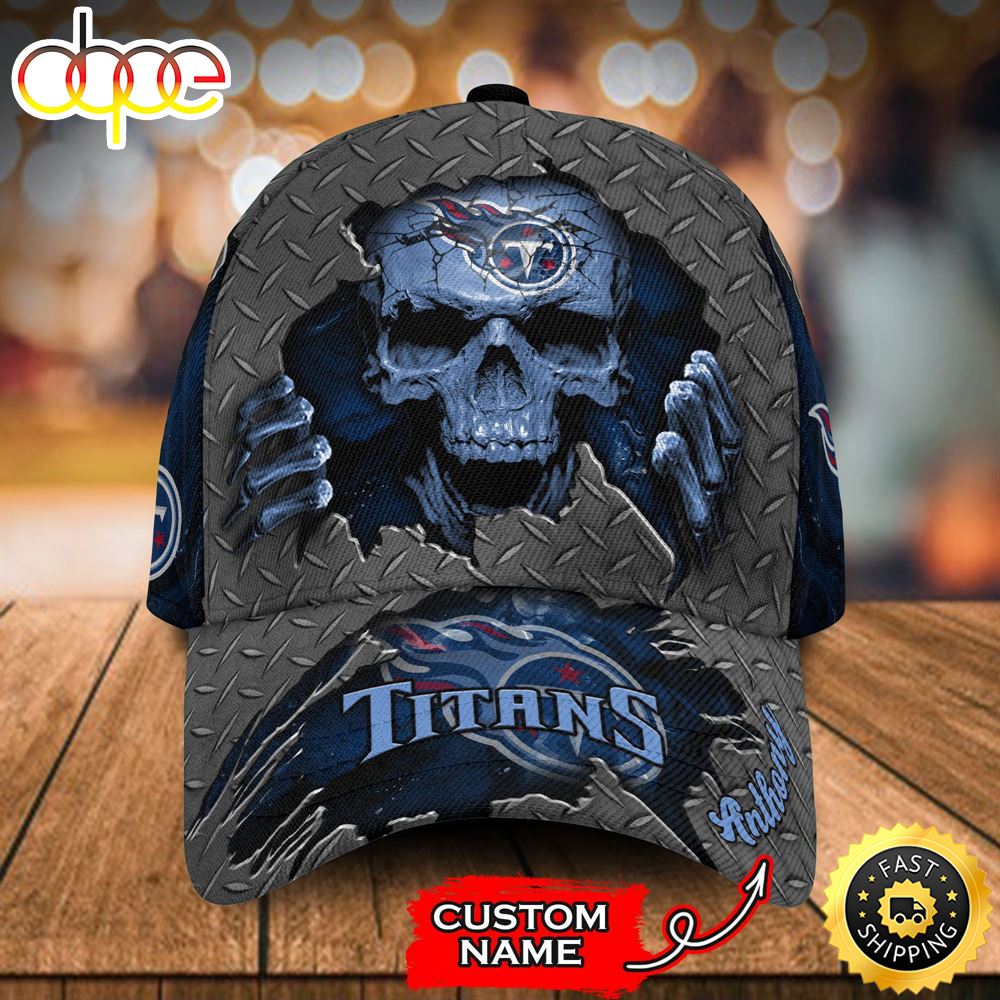 Personalized Tennessee Titans Skeleton All Over Print 3D Classic Cap Pydhvd