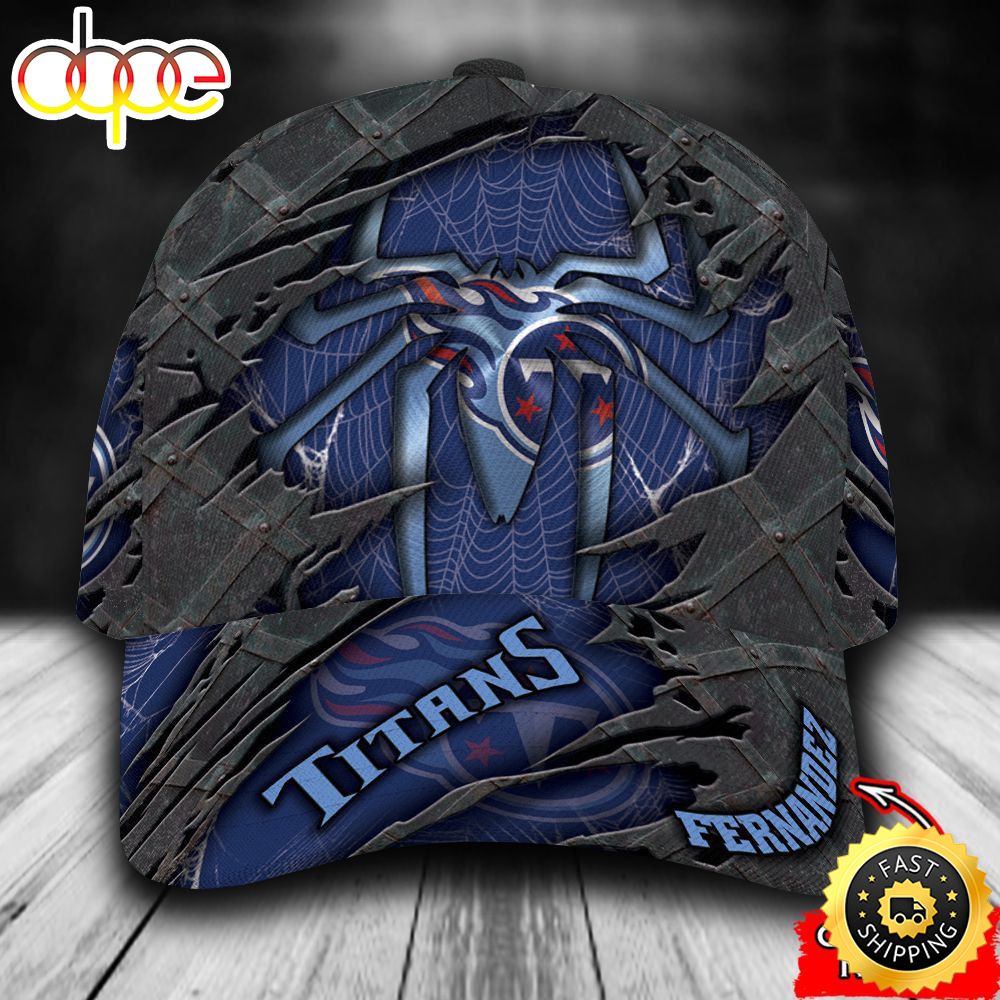 Personalized Tennessee Titans Spider Man All Over Print 3D Classic Cap Luxdtk