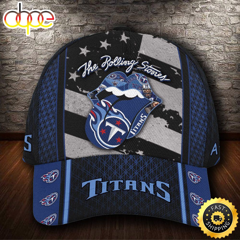 Personalized Tennessee Titans The Rolling Stones All Over Print 3D Baseball Cap Rcdeou