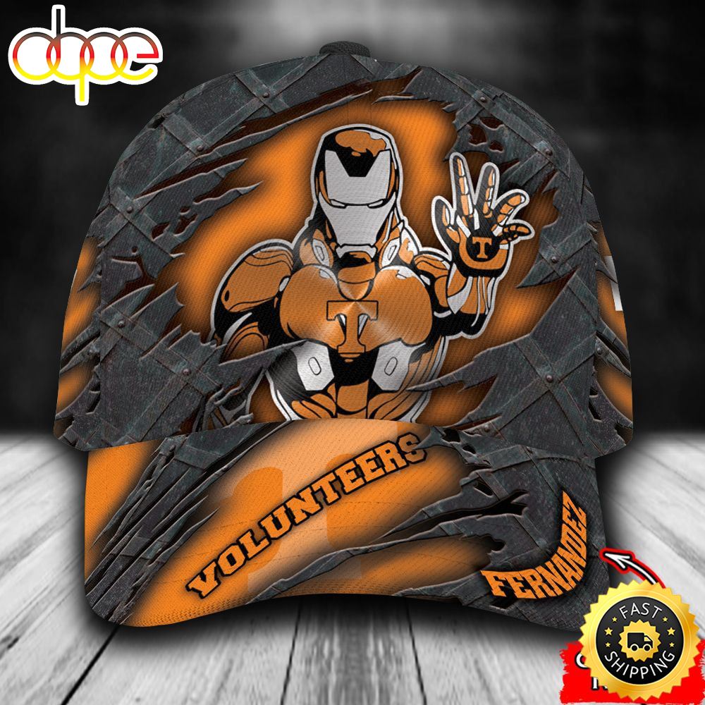Personalized Tennessee Volunteers Iron Man All Over Print 3D Classic Cap Jdxiia