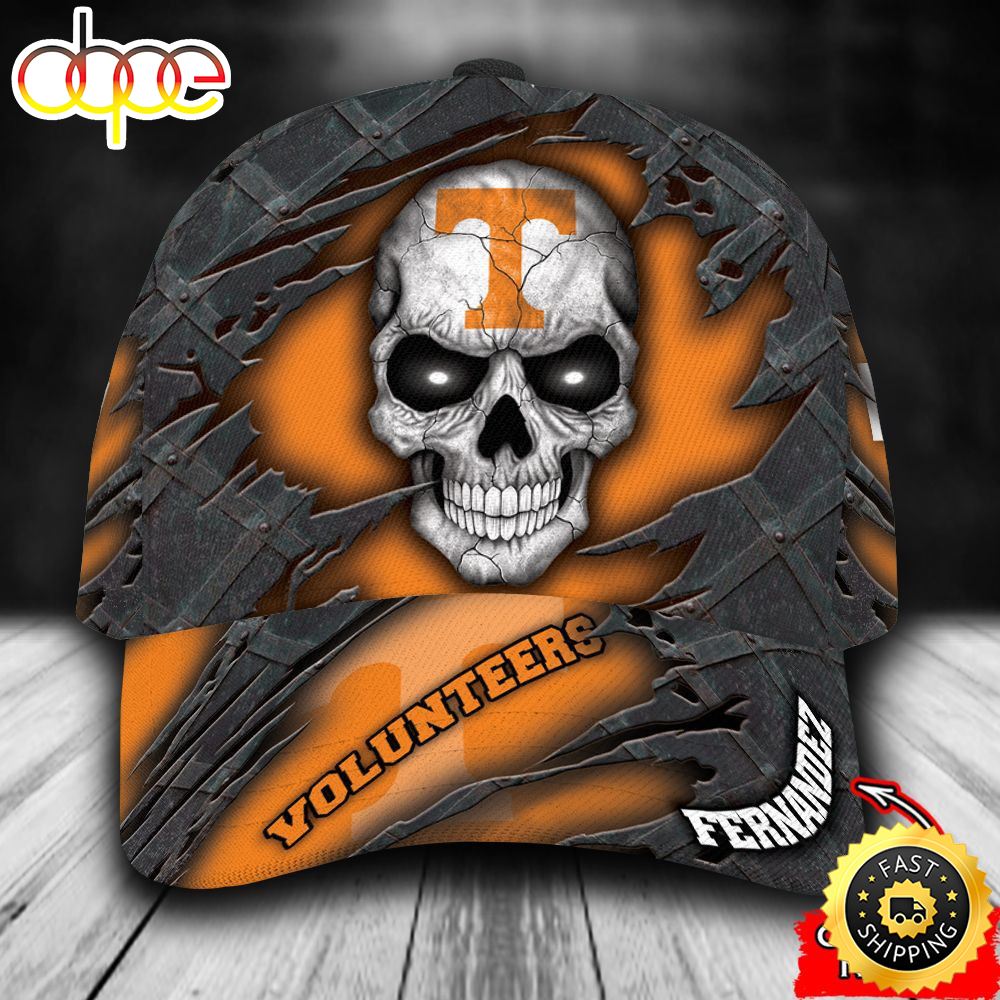 Personalized Tennessee Volunteers Skull All Over Print 3D Classic Cap Ketjsp