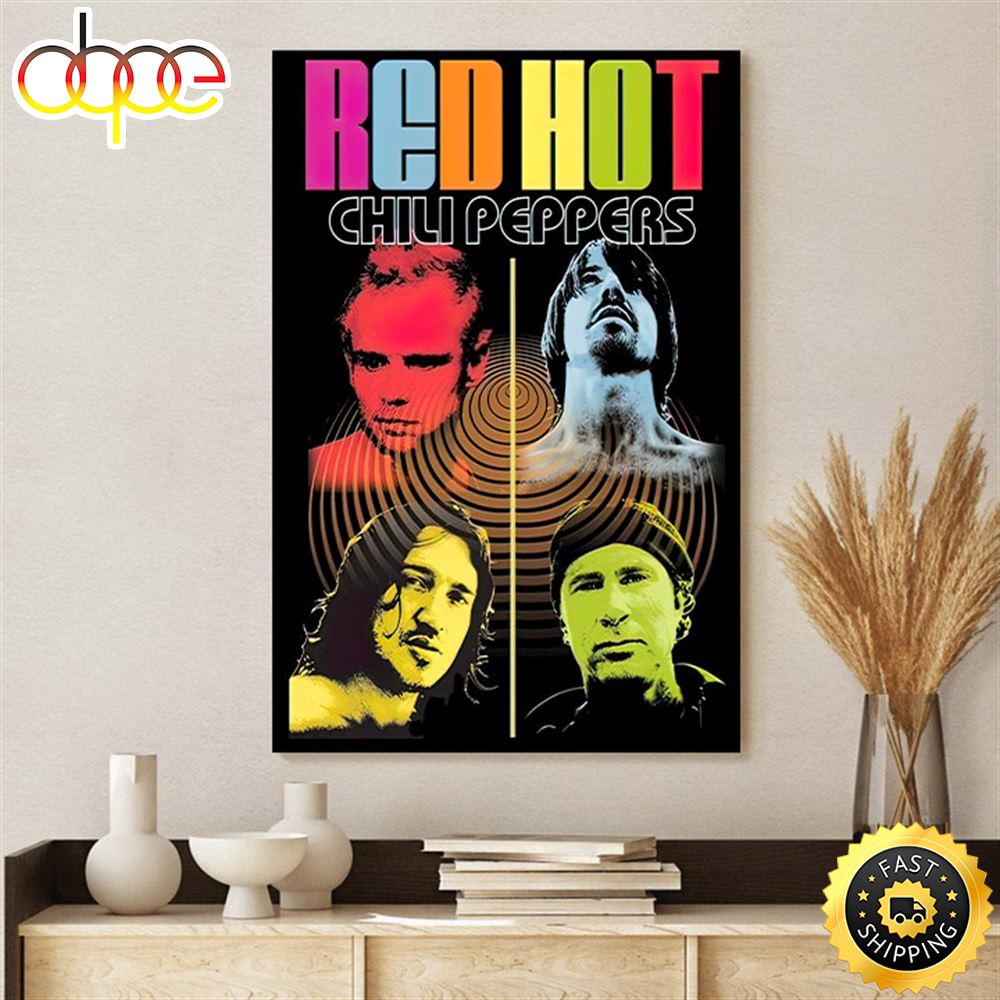 Red Hot Chili Peppers Live Colour Me Poster Canvas Fxlz5c