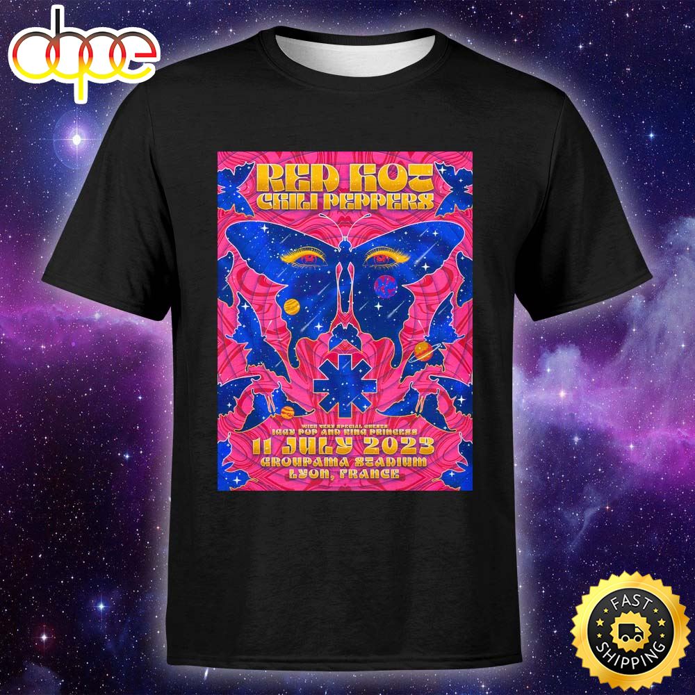 Red Hot Chili Peppers Lyon July 11 2023 Unisex T Shirt Gwwn38