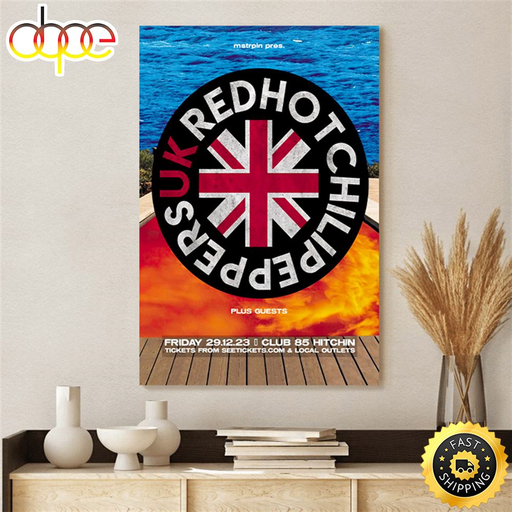 Red Hot Chili Peppers Uk 2023 Poster Canvas Vcpg02