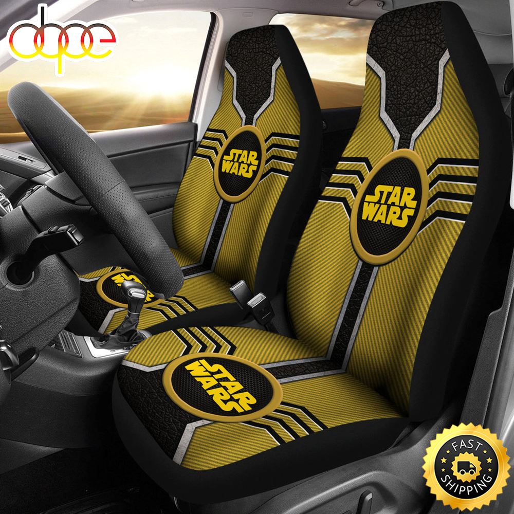 Star War Logo Car Seat Covers Custom For Fans 1 Hhhean