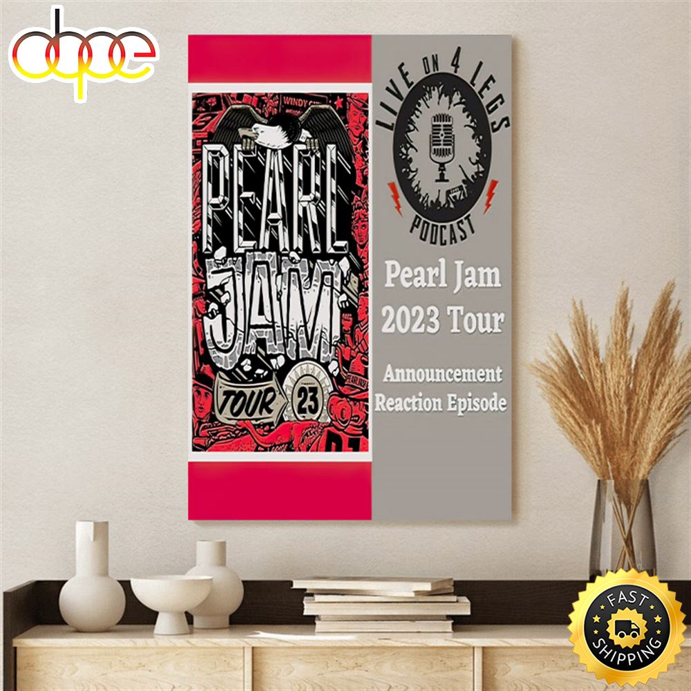 Stream Pearl Jam 2023 Tour Announcement Reaction Poster Canvas Zpnthj