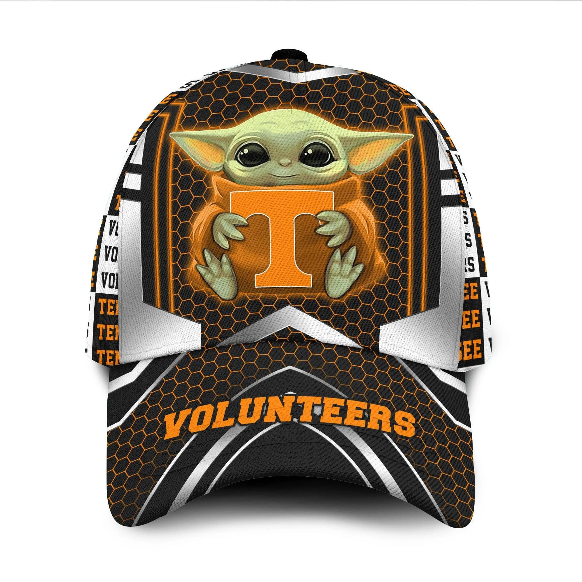 Tennessee Volunteers Baby Yoda All Over Print 3D Classic Cap Oje4wg