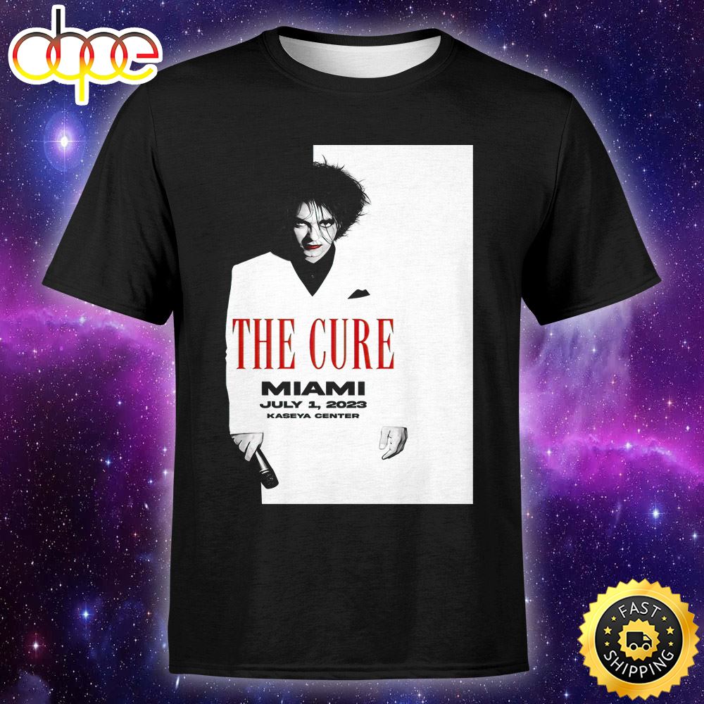 The Cure Miami July 1 2023 First Edition Unisex T Shirt Nieics
