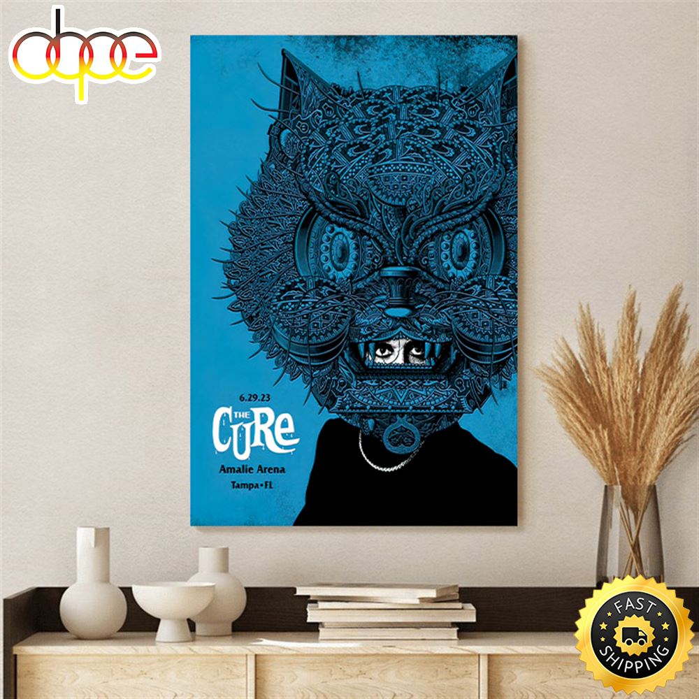 The Cure Tampa June 29 2023 Poster Canvas Wrkzve