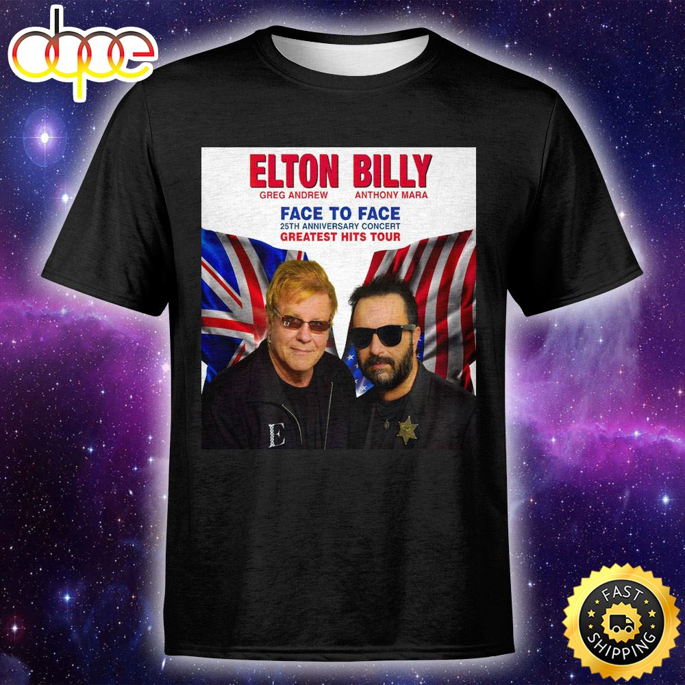 The Harbour Agency Presents Elton And Billy Face To Face Unisex Tshirt Cgievm