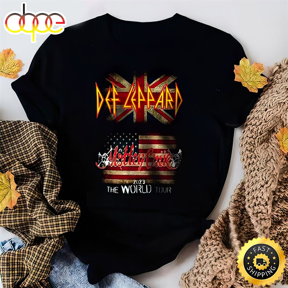 Vintage Motley Crue X Def Leppard World Tour 2023 Unisex T-Shirt
