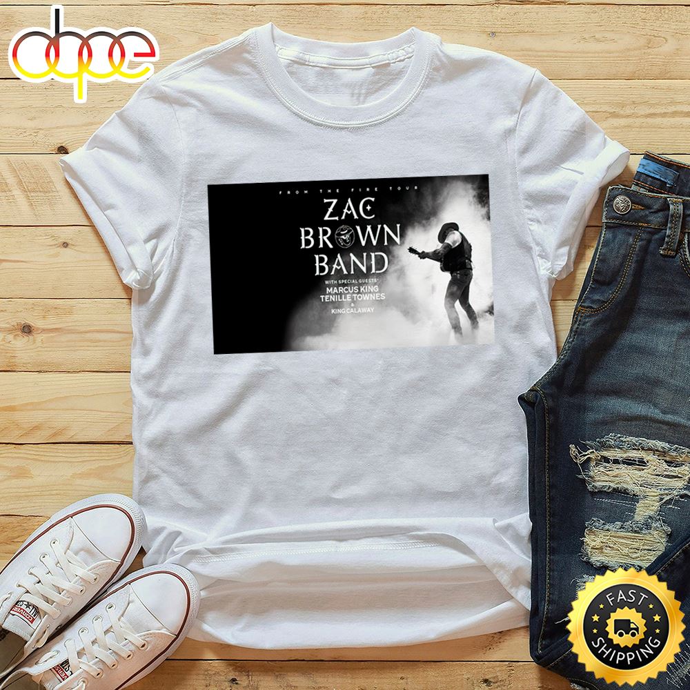 Zac Brown Band Announces 2023 From The Fire Tour Unisex T Shirt Tdgfvk