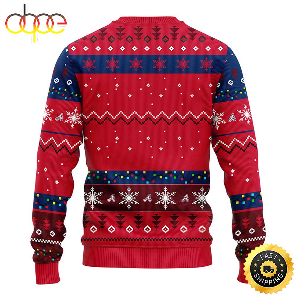 Atlanta Braves Hohoho Mickey Christmas Ugly Sweater 1 Jo4oxw