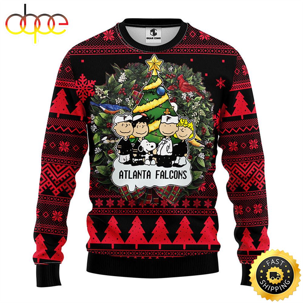 Atlanta Falcons Snoopy Christmas Ugly Sweater 1 H4hrw5