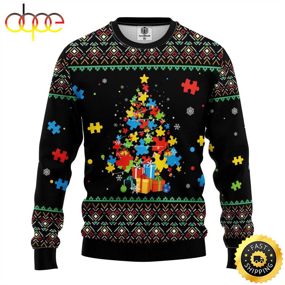 Autism Amazing Gift Idea Thanksgiving Gift Ugly Sweater Cnelzt
