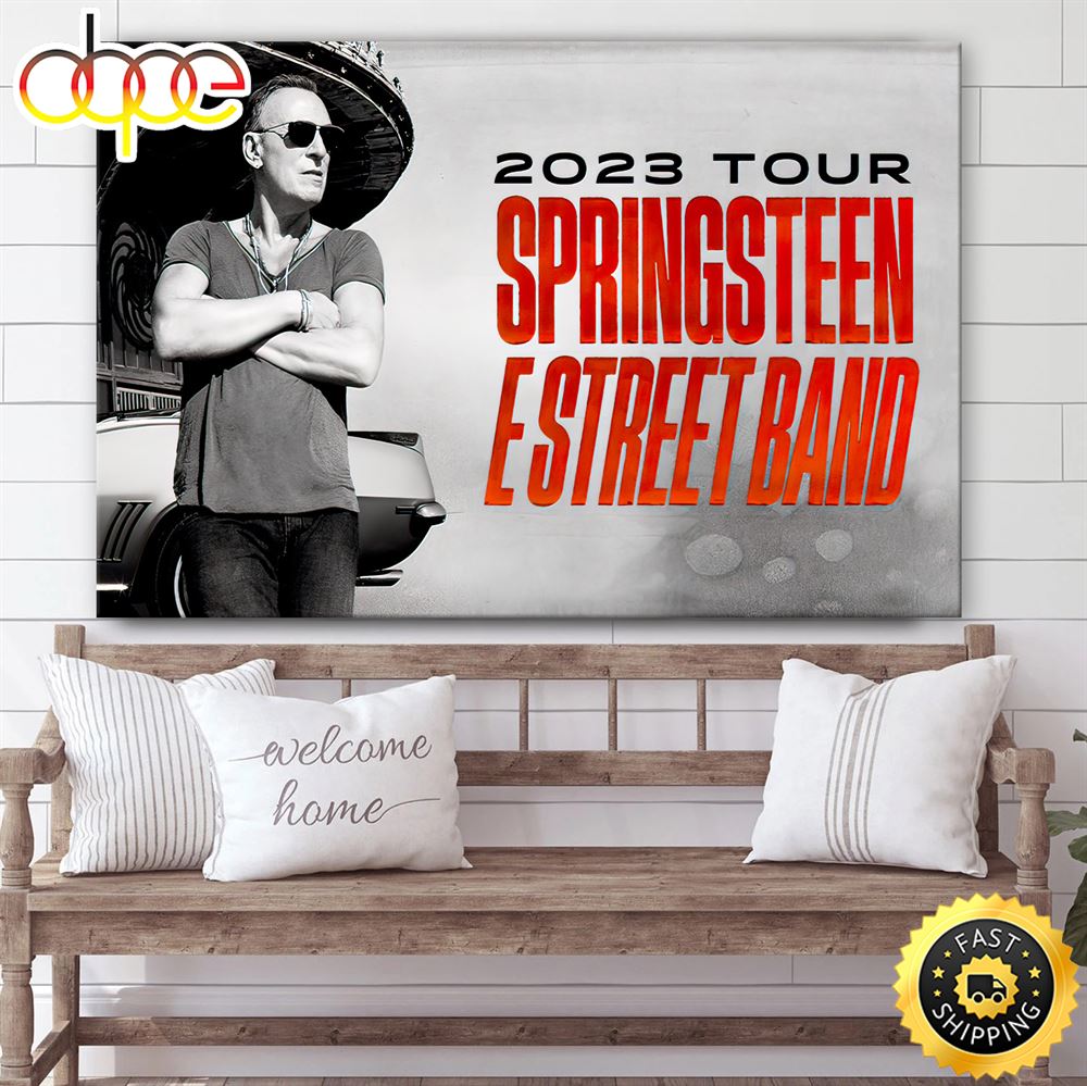 Bruce Springsteen And The E Street Band 2023 Poster Canvas Zyv37f