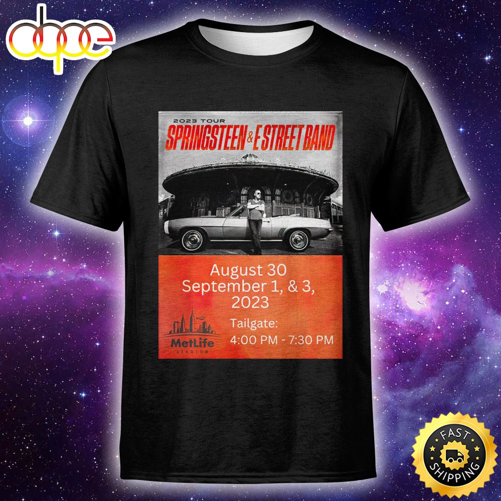 Bruce Springsteen And The E Street Band Tour 2023 Metlife Stadium Tailgate Unisex Shirt 