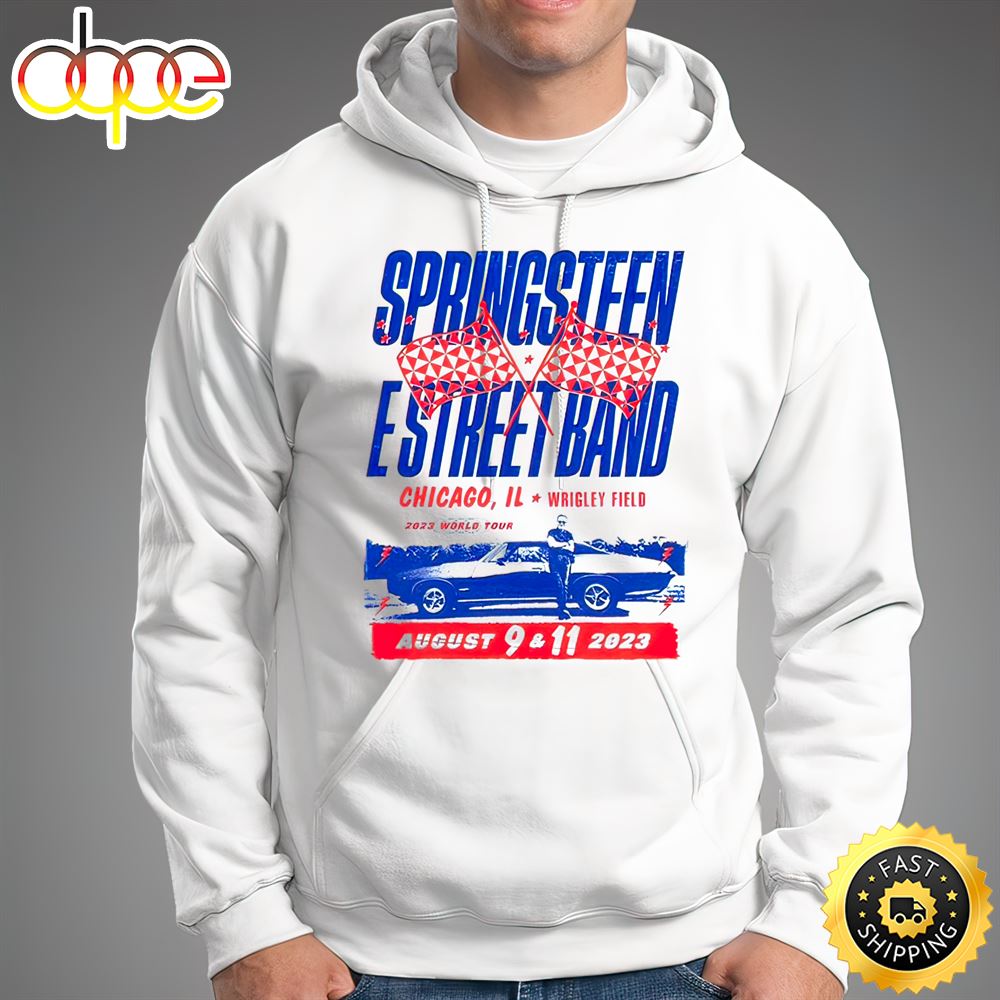 Bruce Springsteen & E Street Band World Tour Wrigley Field Chicago Il  August 9 & 11 2023 Unisex Shirt –