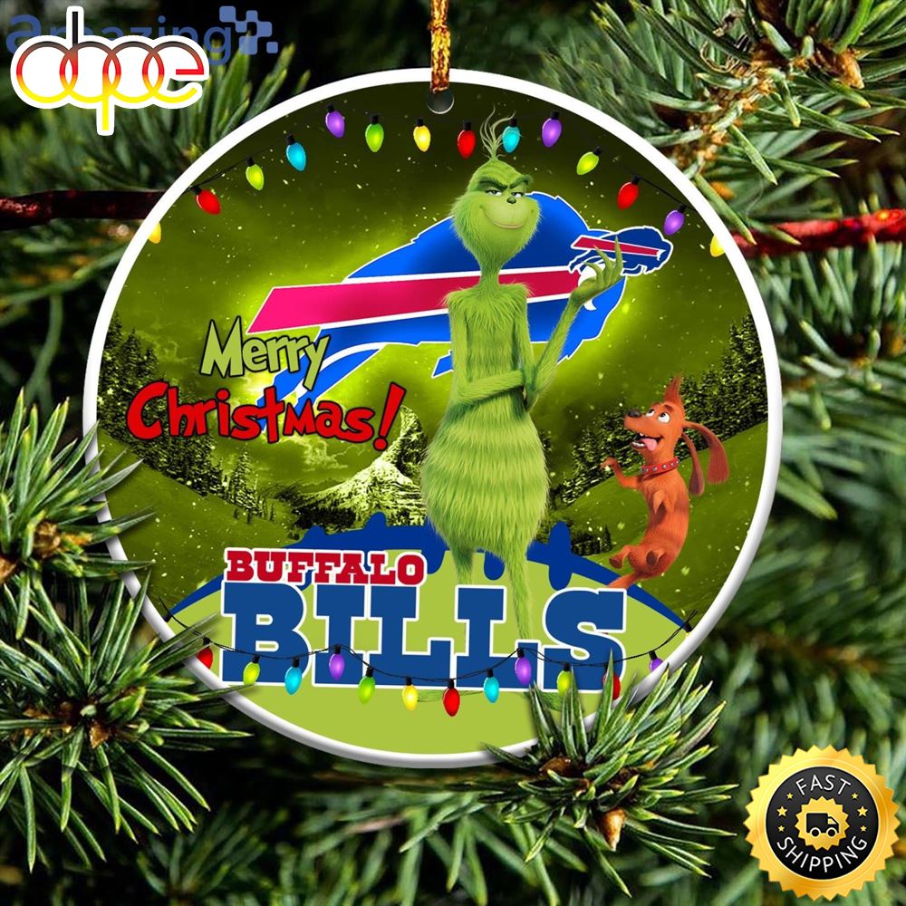Buffalo Bills NFL Funny Grinch Christmas Ornaments Z8sq4m