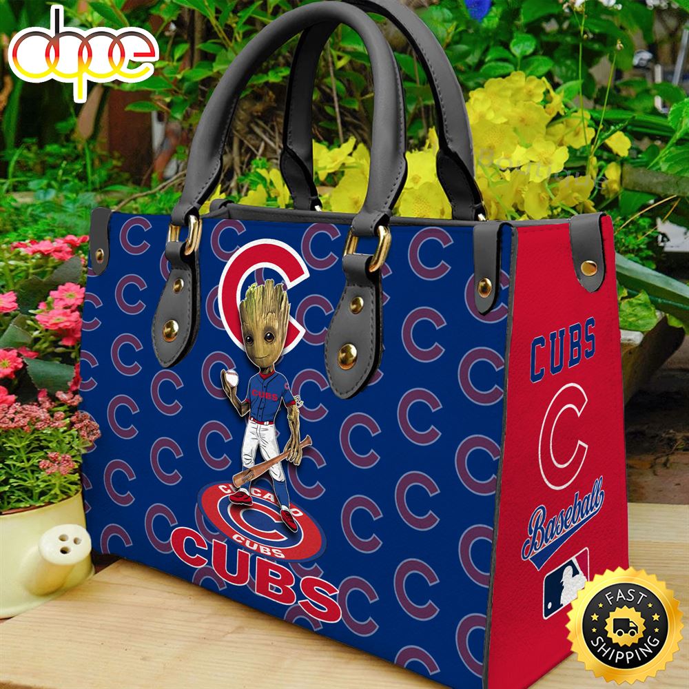 Chicago Cubs Groot Women Leather Hand Bag 1 Lxqjlw