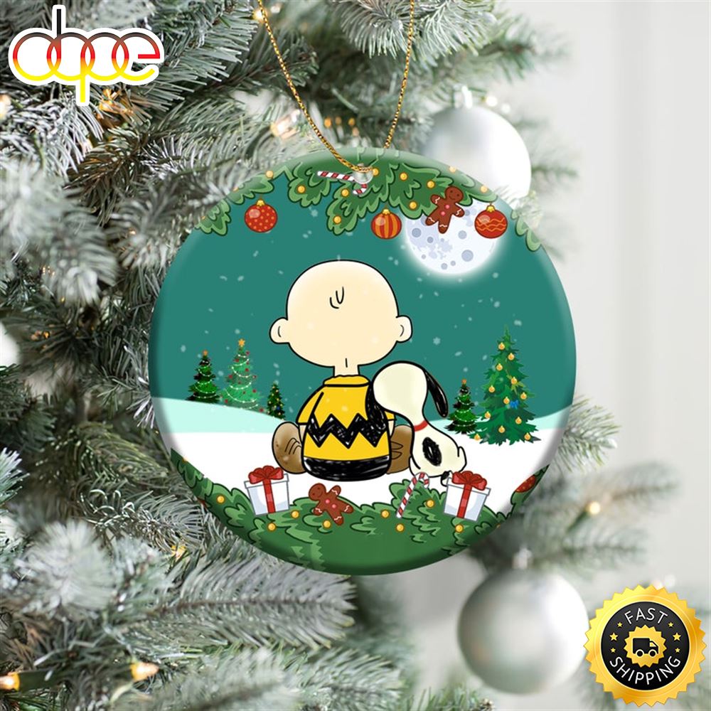 Christmas Ornament Snoopy And Charlie Brown Lcp7vi