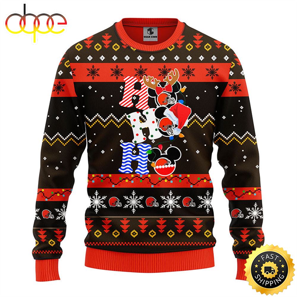 cleveland browns ugly sweater