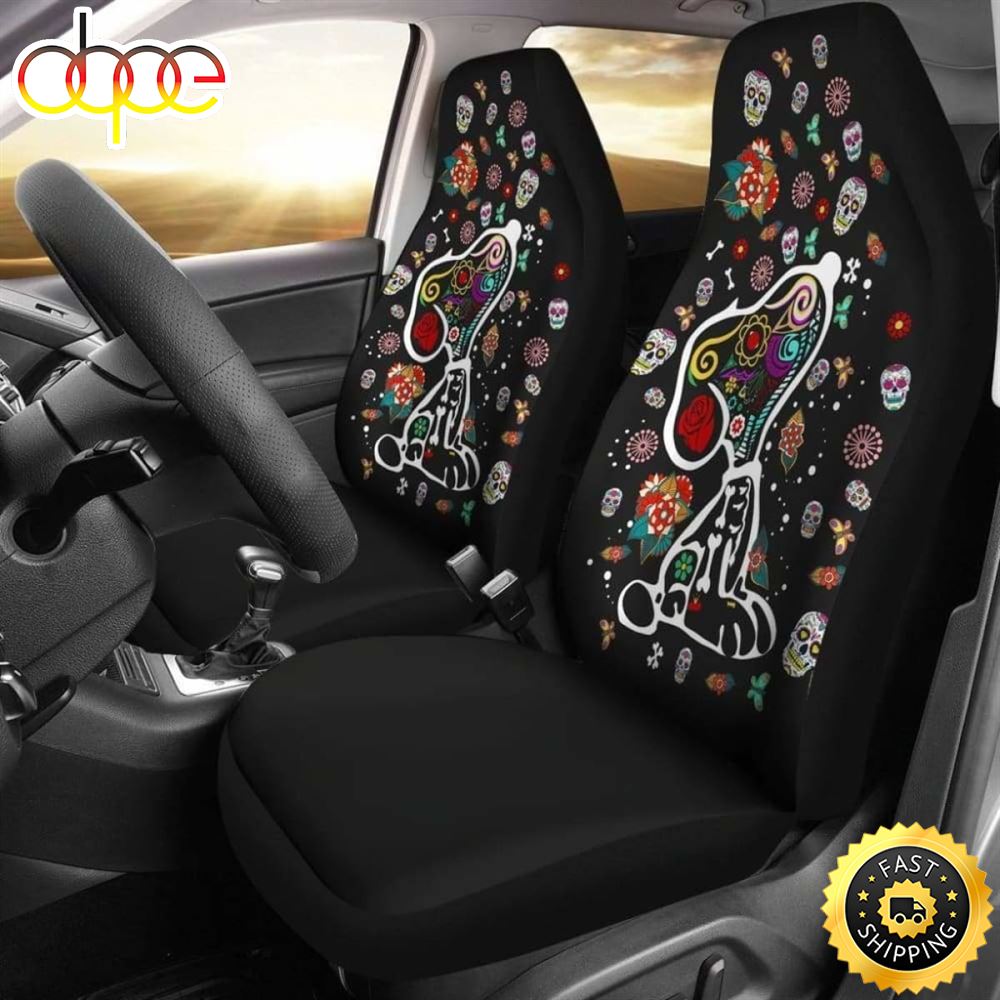 Colourful Pattern Snoopy Car Seat Covers Universal Fit 1 H3dlme