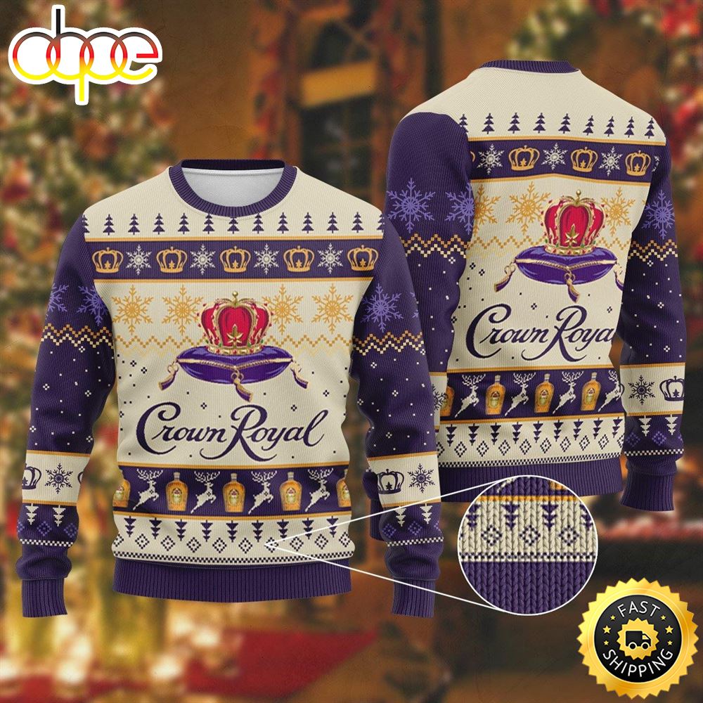 Crown Royal Amazing Gift Idea Thanksgiving Gift Ugly Sweater S89lvs
