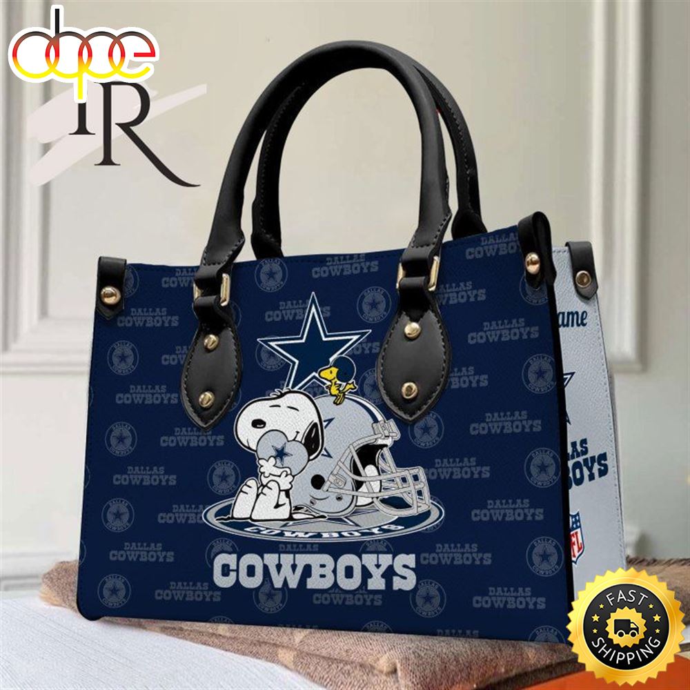 Dallas Cowboys NFL Snoopy Women Premium Leather Hand Bag 1 Yq7gca