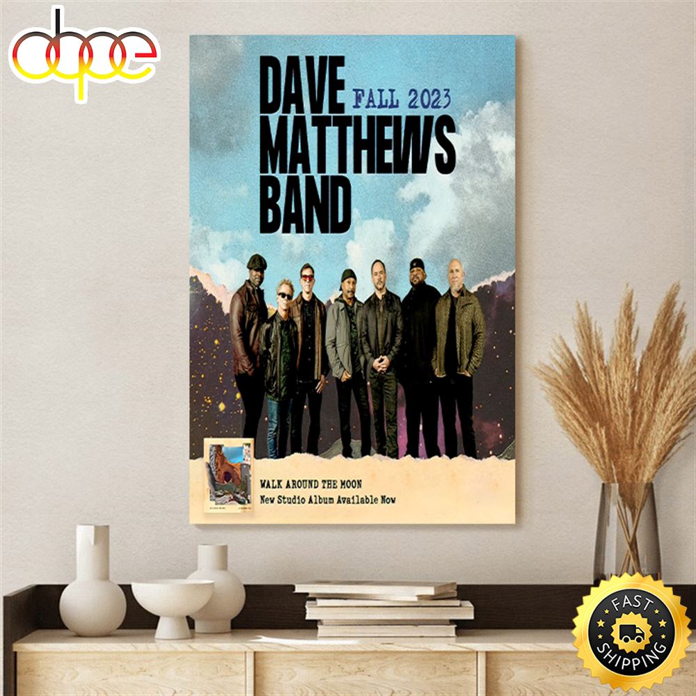 Dave Matthews Band Fall 2023 Tour Canvas Poster Ufvpml