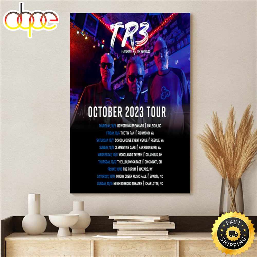 Dave Matthews Band October 2023 Tour Canvas Poster 