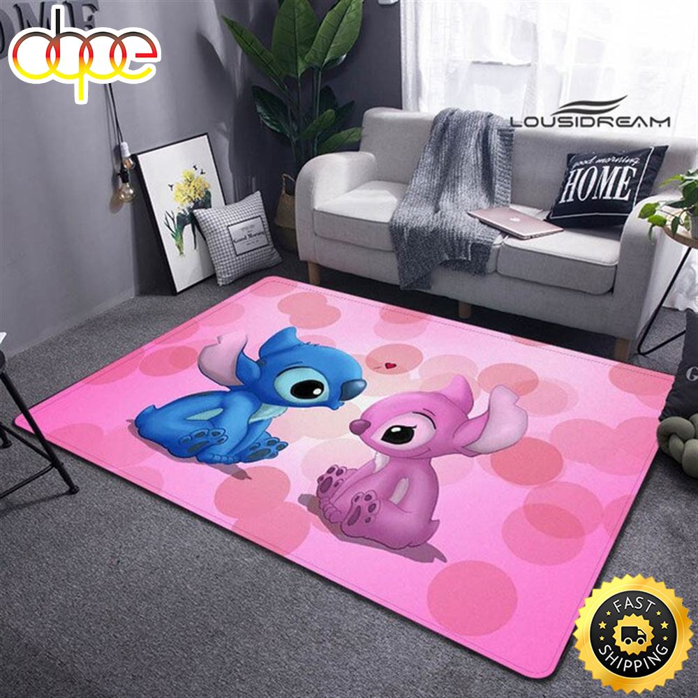Lilo Stich Stitch With Ugly Doll Area Rug Super Soft Mats Rectangle Floor  Rugs - Lavafury