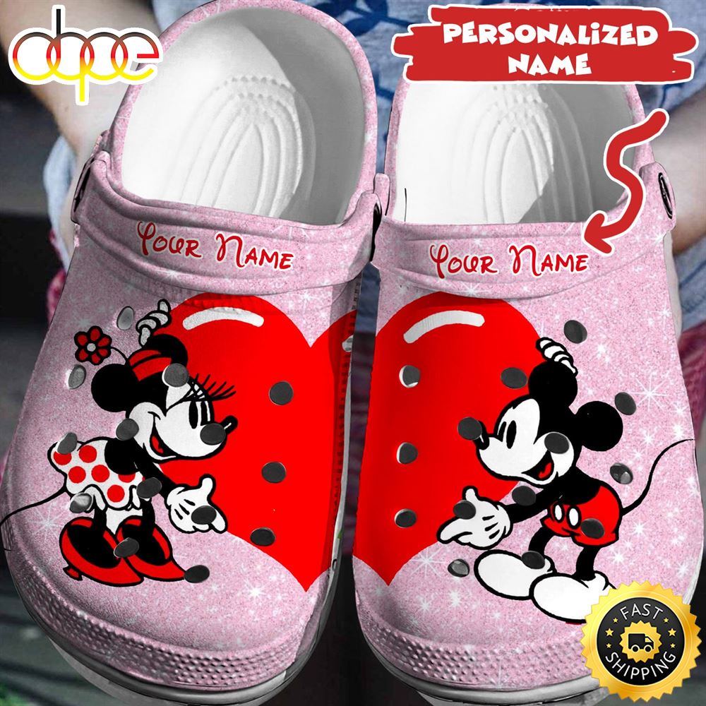 Lovely Mickey And Minnie Couple Xmas Slip On Shoes Merry Christmas Disney  Couple Shoes Cute Disney Mickey Minnie Gifts For Christmas Shoes -  Freedomdesign