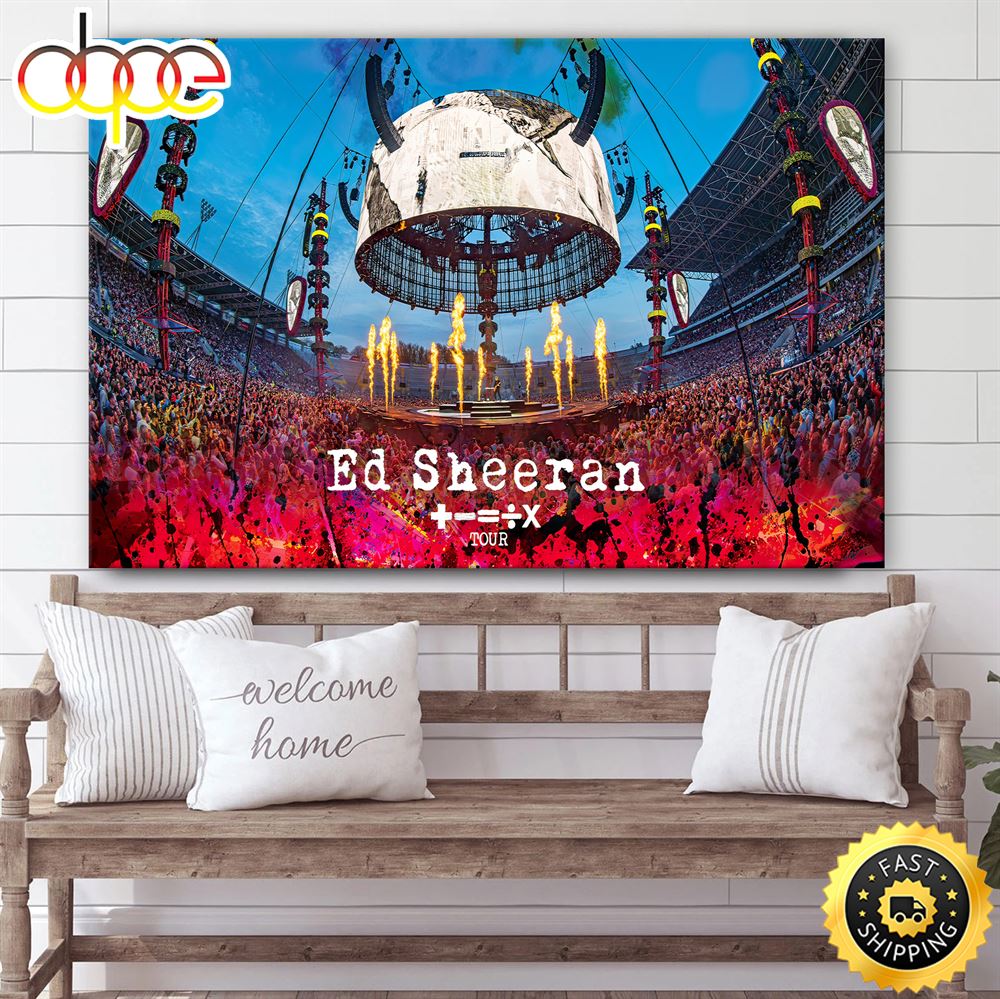 Ed Sheeran 2023 Australia New Zealand Tour Poster Canvas Qjgs5c