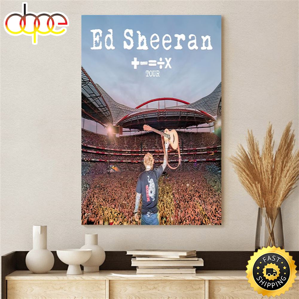Ed Sheeran Concert In Las Vegas Poster Canvas Slubsz