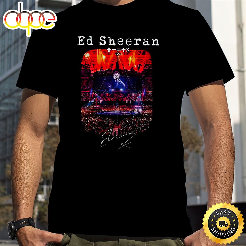 Ed Sheeran Mathematics 2023 Tour Signature Unisex T Shirt Wzbjqn