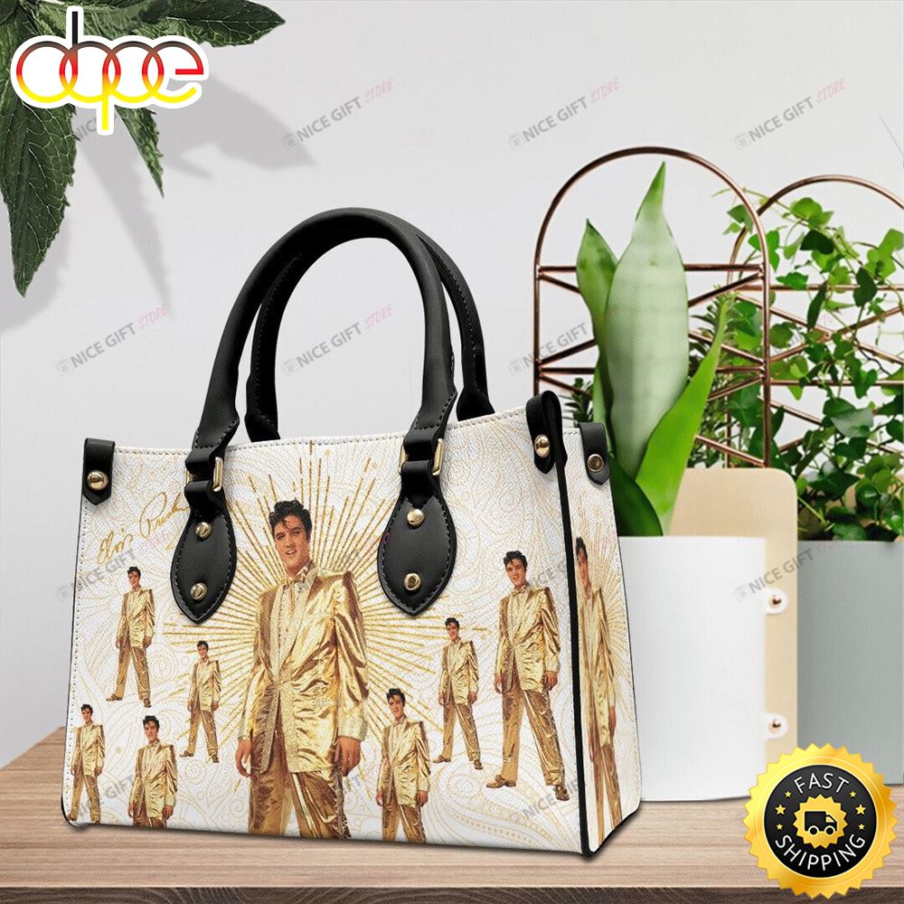Elvis Presley King Rock 3D Leather Handbag 1 Dr5yy3