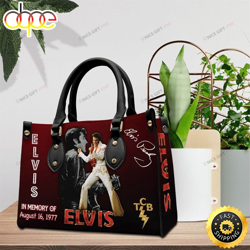 Elvis Presley Rock Women 3D Leather Handbag 1 Nbdxk4