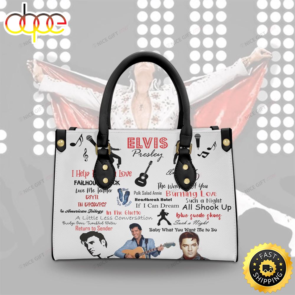 Elvis Presley The Rock Women 3D Leather Handbag 1 Vdjmvw