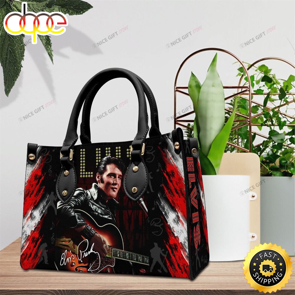 Elvis Presley Women 3D The King Rock Leather Handbag 1 Hqxv18